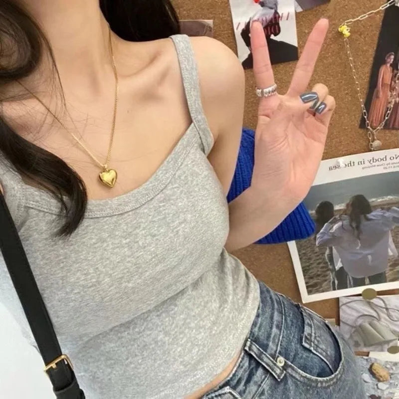 Crop Top White Women Sexy Sleeveless Tops Fashion female Underwear Lady's Camisole T-shirt Vest Lingerie Bras Tube Tops Hot