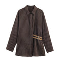 Women's Striped Shirt Spring New Female Chic Casual Long Sleeve Shirt Elegant Blouse Top Lady Fashion Vintage Street Shirts
