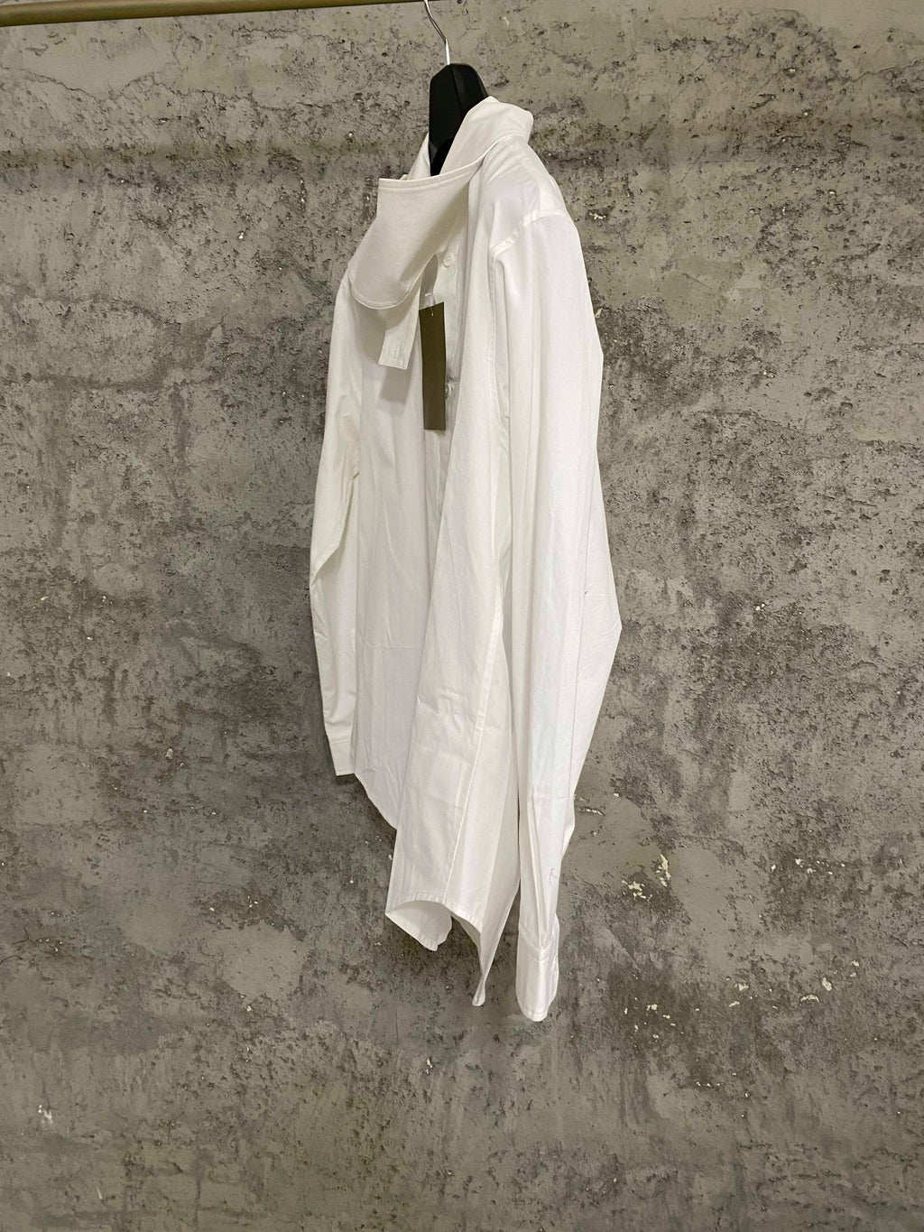 Design the collar, irregular shirt, cellulose, asymmetrical hem, coat shirt