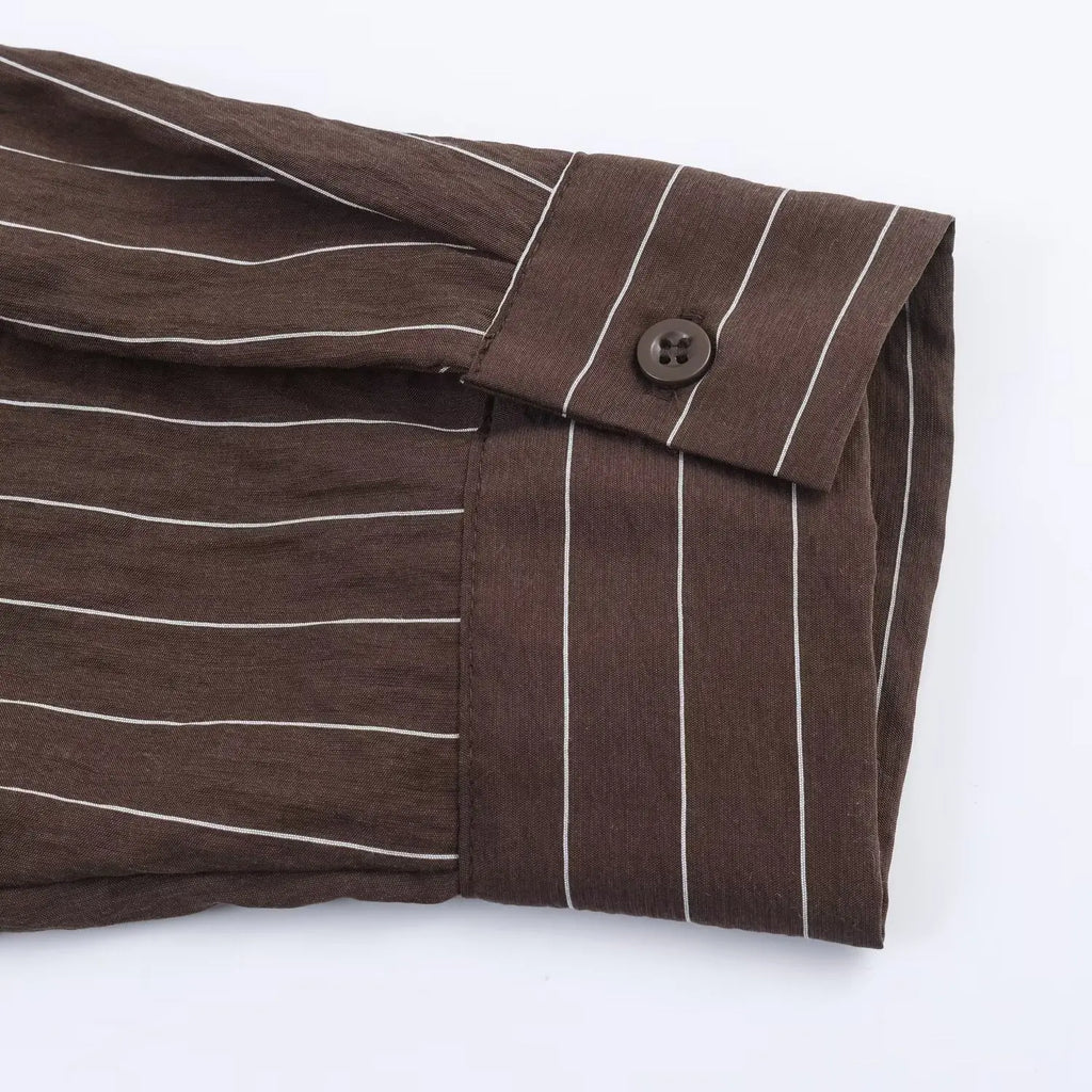 Women's Striped Shirt Spring New Female Chic Casual Long Sleeve Shirt Elegant Blouse Top Lady Fashion Vintage Street Shirts